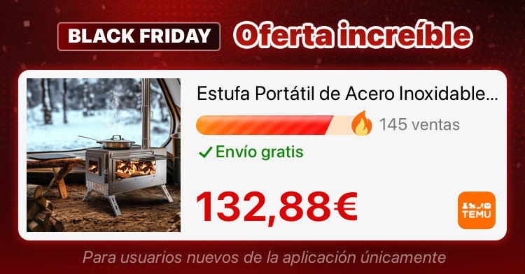Estufa portátil de acero inoxidable para leña con chimenea – Calor y libertad al aire libre 1 Estufa portátil de acero inoxidable para leña con chimenea – Calor y libertad al aire libre 1
